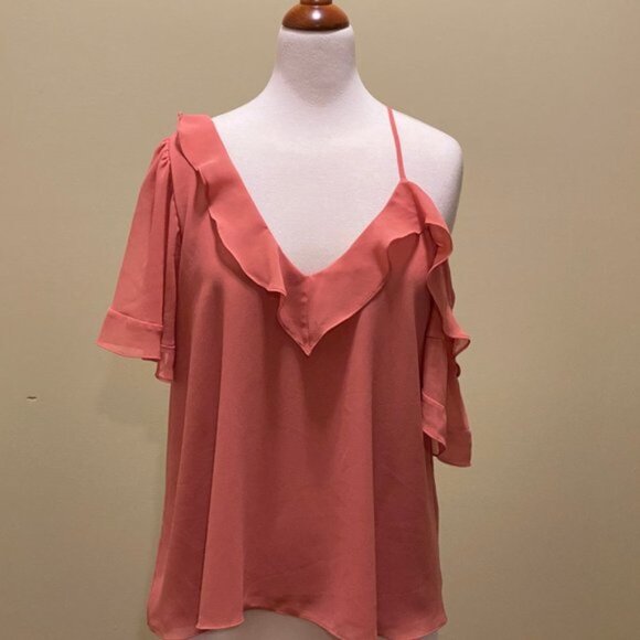 STATE Tops - State Top Pink with Ruffle Detail